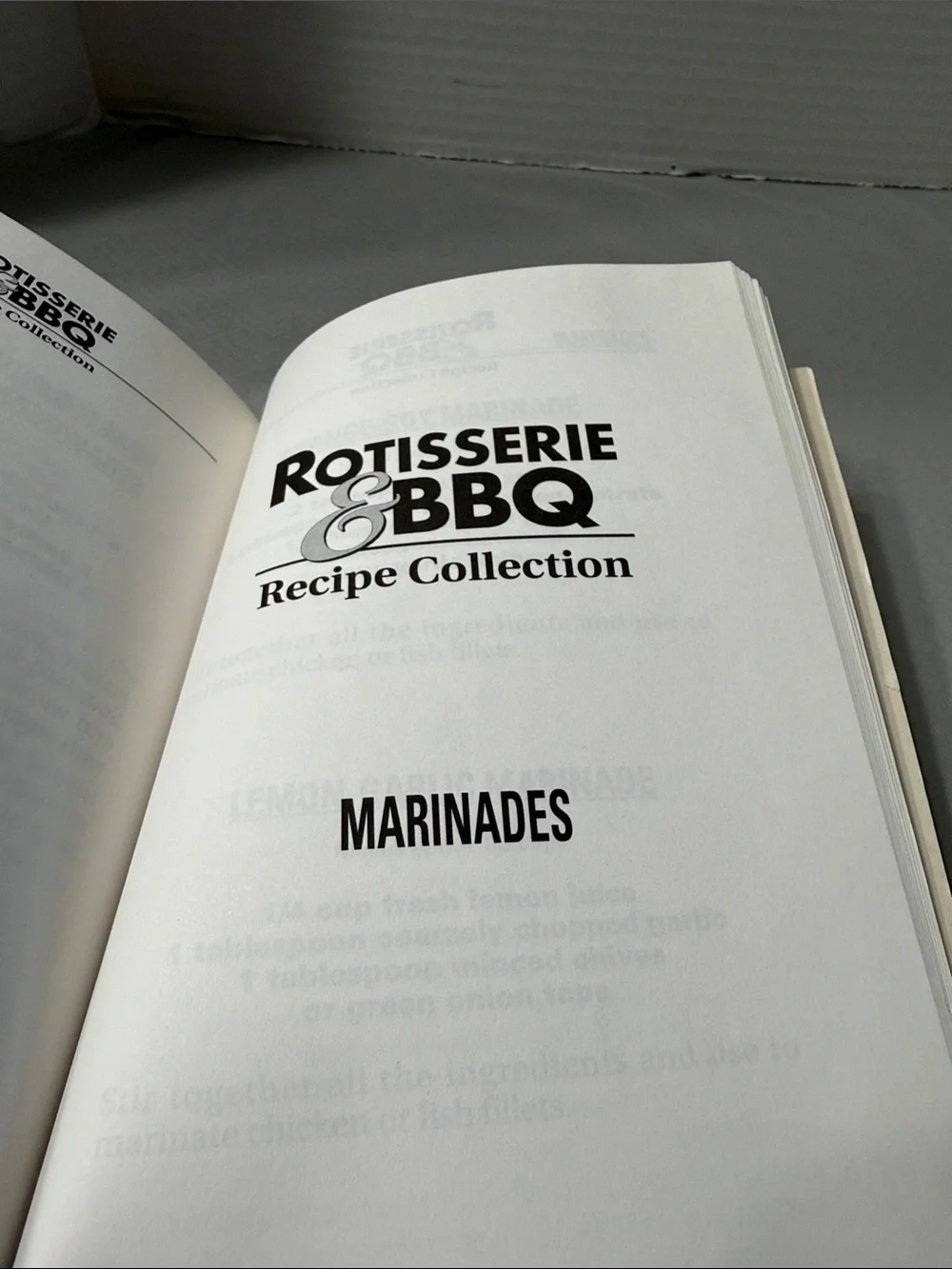 Rotisserie & BBQ Recipe Collection Cookbook Red Cover Paperback by Ron Popeil